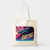 Starlight Rebellion Retro Pop Cultuur canvas tas (Voorkant)