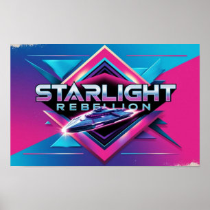 Starlight Rebellion Retro Pop Cultuur Poster