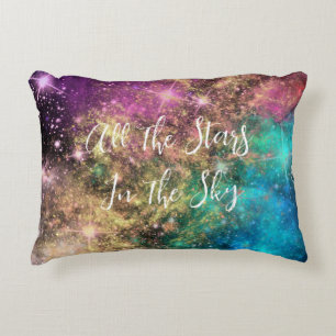 Starlight Sonata: Gepersonaliseerde Sterrencreatie Accent Kussen