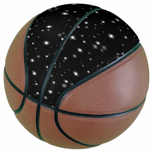 Starlight Sparkles Black en White Stars Basketbal (Schuin)