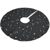 Starlight Sparkles Black en White Stars Kerstboom Rok (Gekanteld)