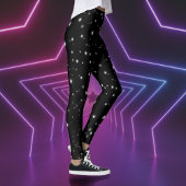 Starlight Sparkles Black en White Stars Leggings