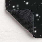 Starlight Sparkles Black en White Stars Muismat (Hoek)