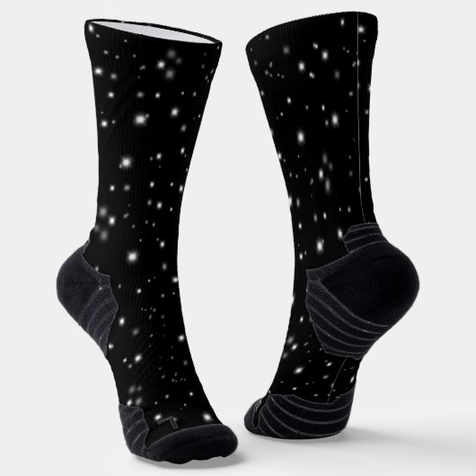 Starlight Sparkles Black en White Stars Sokken (Gebogen)