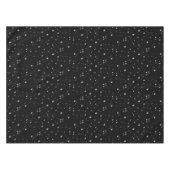 Starlight Sparkles Black en White Stars Tafelkleed (Voorkant (Horizontaal))