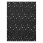 Starlight Sparkles Black en White Stars Tafelkleed (Voorkant)