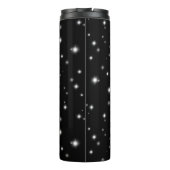 Starlight Sparkles Black en White Stars Thermosbeker (Achterkant)