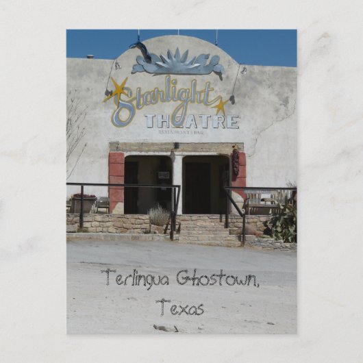 Starlight Theater/Terlingua, Texas Briefkaart (Voorkant)