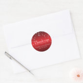 Starlights in Metallic Red Ronde Sticker (Envelop)