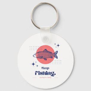 Starling Pro Fishing Blijf Vissen Sleutelhanger
