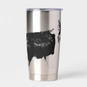 Starlit Corgi Cheer Geïsoleerde Drinkbeker (Links)