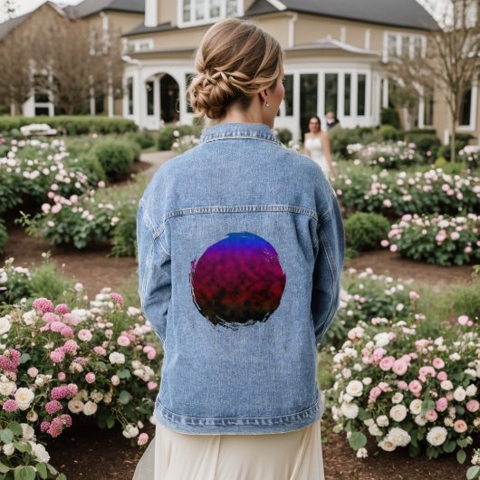 Starlit Descent Denim Jacket (Huwelijk Achterkant)