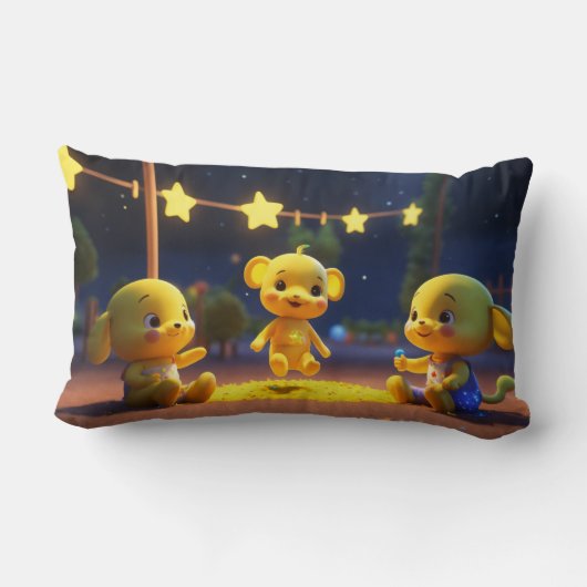 Starlit Dreams: grillige Kussens voor kinderen (Achterkant)