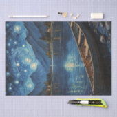 Starlit Drift: Gevist onder de kosmos Tissuepapier (Craft)