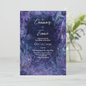 Starlit Galaxy Faire-part de mariage (Debout devant)