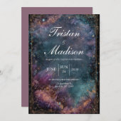 Starlit Garden Fantasy Uitnodiging voor een bruilo (Voorkant / Achterkant)