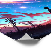 Starlit Horizon - Poster de l'espace Anime (Coin)