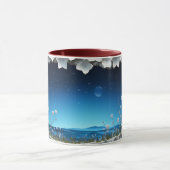 Starlit Night Garden Keramische Koffie Mok ☕ (Midden)