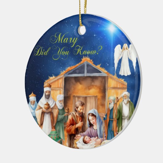 Starlit Openbaring: Mary Wist je dat?" - Ornament (Links)