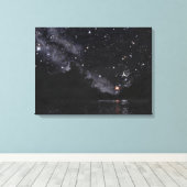 Starlit River in afwachting van Schorpioen: Canvas (Insitu (Houten vloer))