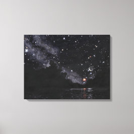 Starlit River in afwachting van Schorpioen: Canvas