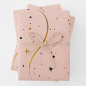 Starlit Wrap – cadeaupapier met sterontwerp (In situ)