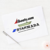 Starmada tandwiel ovale sticker (Envelop)