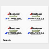 Starmada tandwiel ovale sticker (Vel)