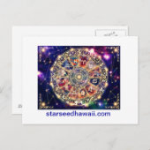 starmap, starseedhawaii.com briefkaart (Voorkant / Achterkant)