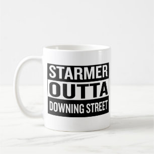 Starmer Weg uit Downing Street Politieke Quote Koffiemok