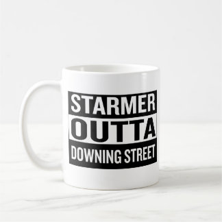 Starmer Weg uit Downing Street Politieke Quote Koffiemok