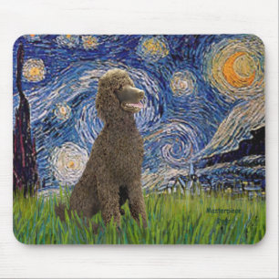 Starnacht - Chocolade St. Poodle Muismat