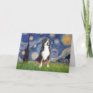 Starnacht-Greater Swiss Mountain Dog Kaart