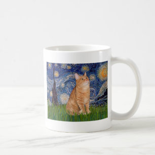Starnacht - Oranje Tabby 46 Koffiemok
