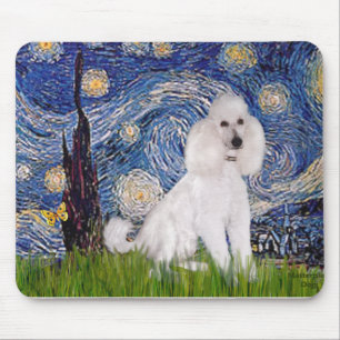 Starnacht - Standaard Witte Poodle (C) Muismat