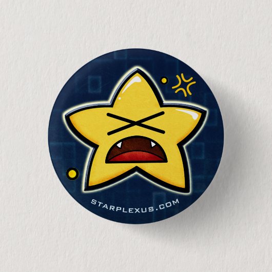 starplexus boze knop ronde button 3,2 cm (Voorkant)