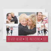 Starred | Carte de collage photo de vacances (Devant)