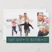 Starred | Carte de collage photo de vacances (Devant)