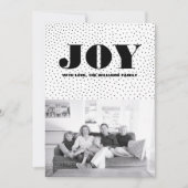 Starred Joy Carte photo de vacances | Noir (Devant)