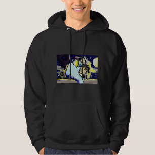 Starrige nacht reverb hiphop stijl hoodie