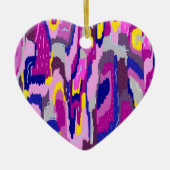 Starry Abstract in Purples and Blues Keramisch Ornament (Voorkant)