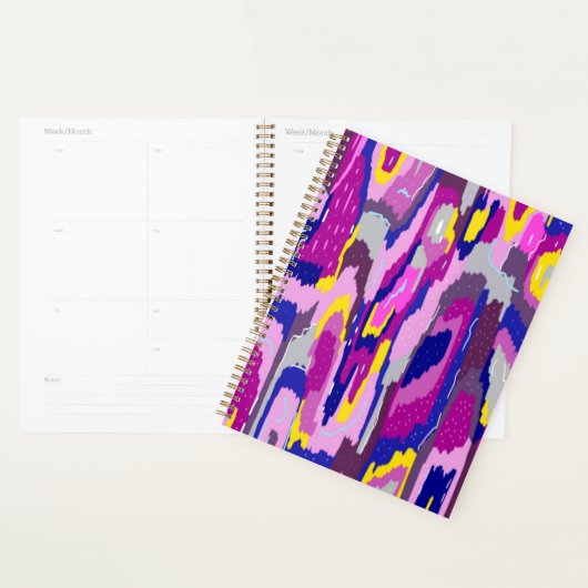 Starry Abstract in Purples and Blues Planner (Display)