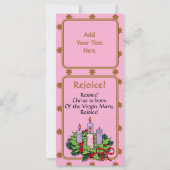 Starry Advent Gaudete Madonna Flat Card (Achterkant)