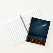 Starry Beach Night Notitieboek (Binnen)