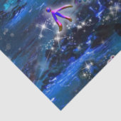 Starry Bioluminescentie Waterval Tissuepapier (Detail)