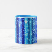 Starry Blue Decorative Design Mok (Midden)