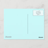 Starry Blue Girl Briefkaart (Achterkant)