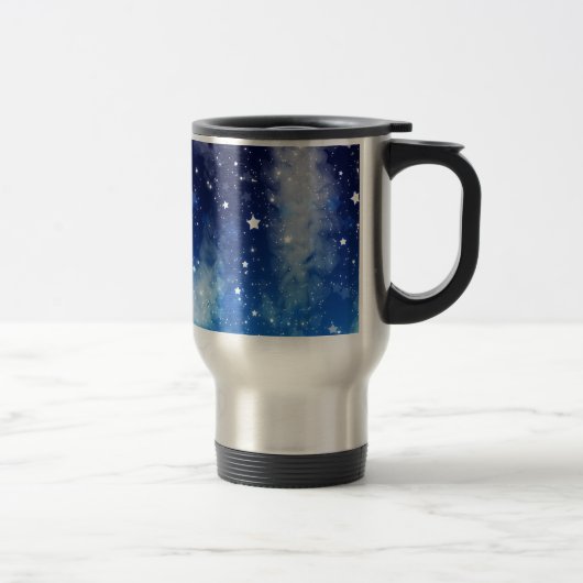Starry Blue Night Sky Reisbeker (Rechts)