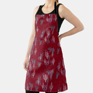 Starry Bossen Apron - Kerstrood Schort