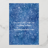 Starry céleste faire-part de mariage d'art fil (Verso)